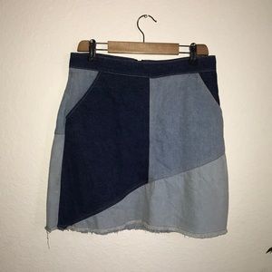 Blue jean skirt
